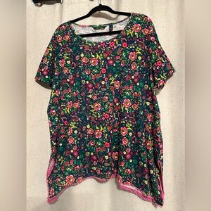 C Wonder Multi-colored floral top.